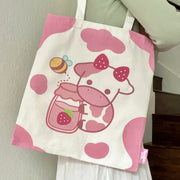 Strawberry Cow Tote Bag