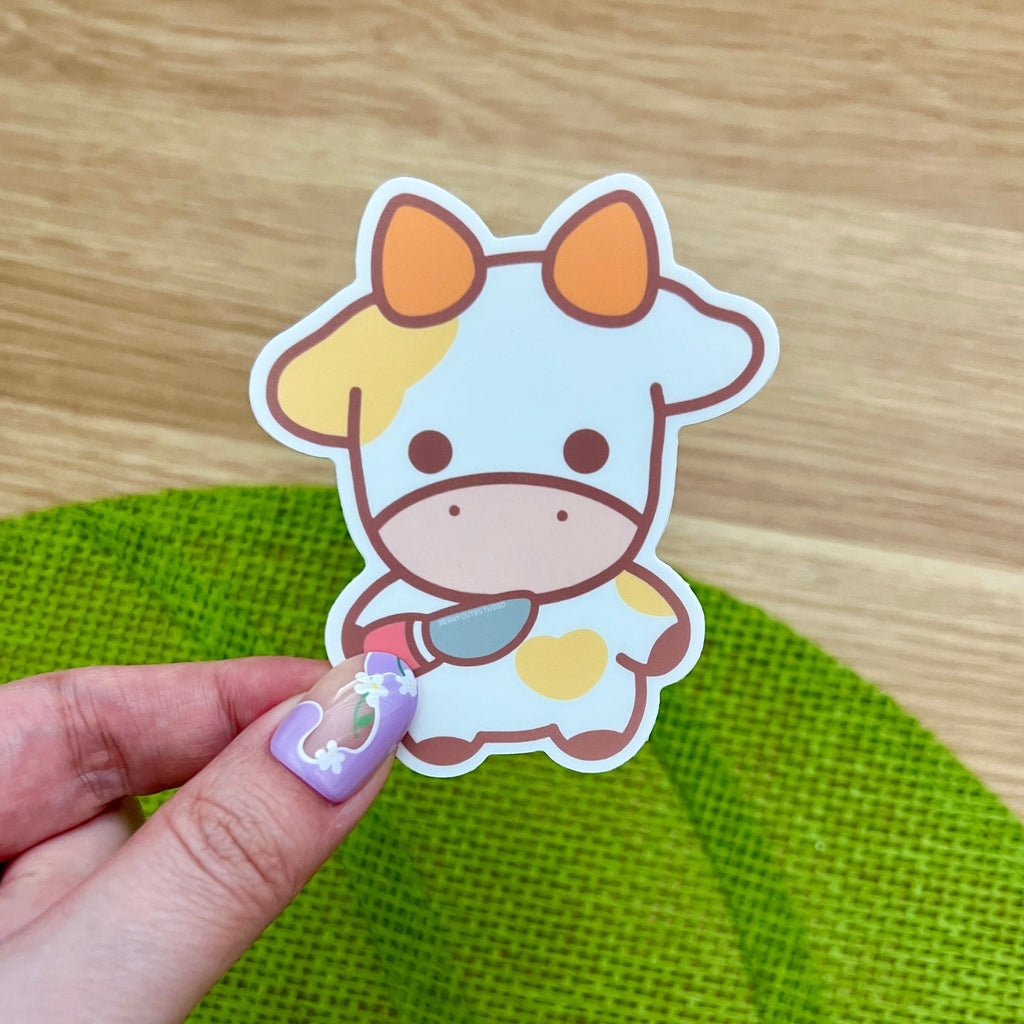 Caw Sticker Cow Sticker – Berrycutestudio