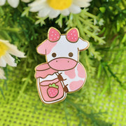 Strawberry Cow Pin